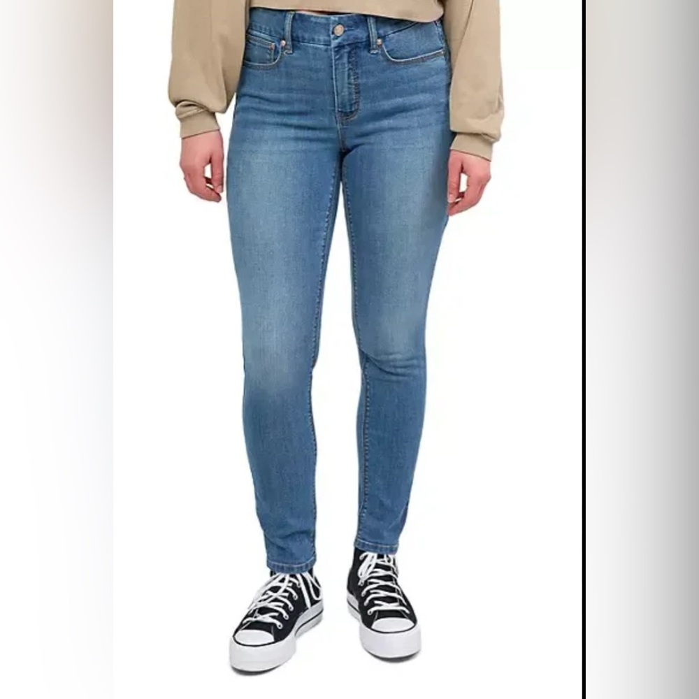 Seven Tummyless High Rise Skinny Blue Jeans sz 6